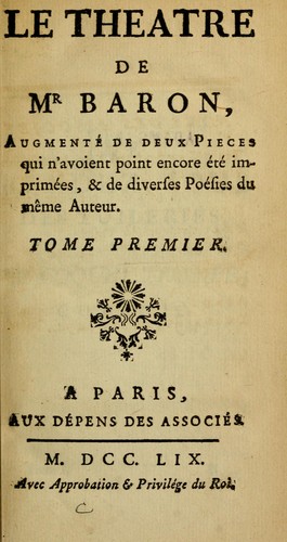 Le theatre de Mr. Baron