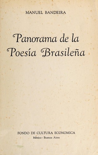 Panorama de la poesía brasileña