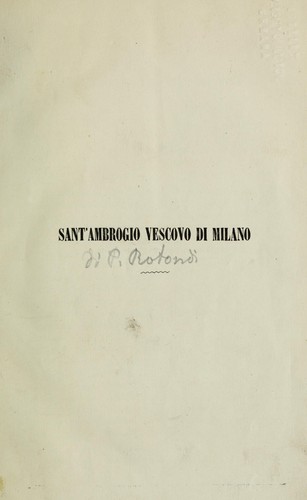 San Ambrogio vescovo di Milano