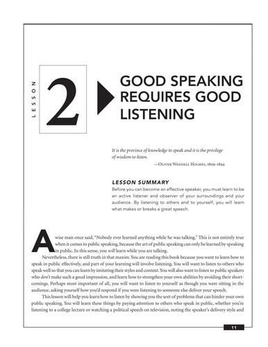 Public speaking success in 20 minutes a day