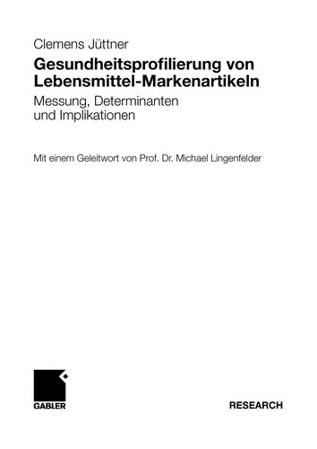 Gesundheitsprofilierung von Lebensmittel-Markenartikeln