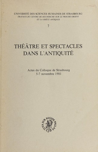Théâtre et spectacles dans l'antiquité