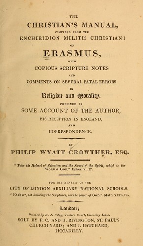 The Christian's manual