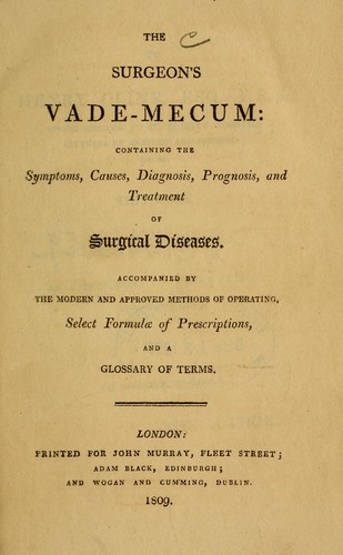 The surgeon's vade-mecum