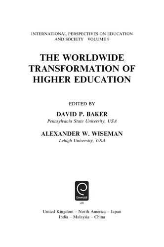 The worldwide transformation of higher education