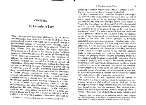 Origins of analytical philosophy