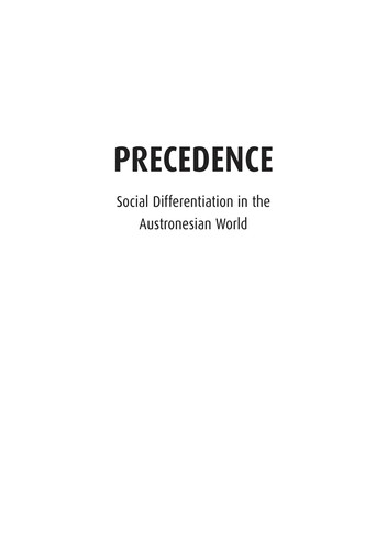 Precedence