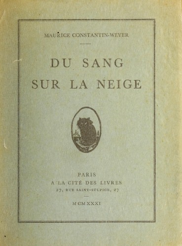Du sang sur la niege