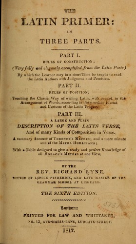 The Latin primer
