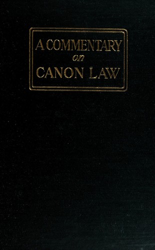 A commentary on the new Code of canon Law