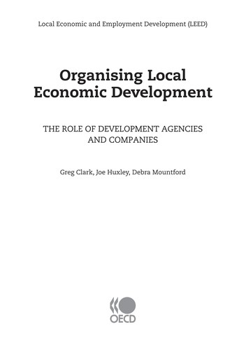 Organising local economic development