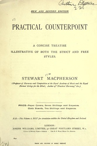 Practical counterpoint