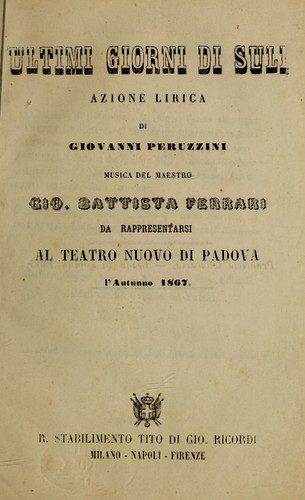 Ultimi giorni di Suli