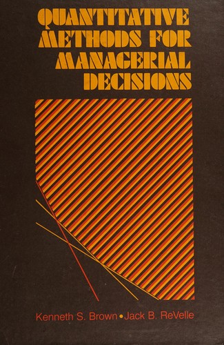Quantitative methods for managerial decisions