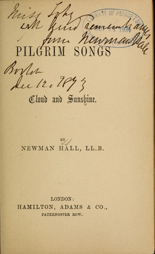 Pilgrim songs in cloud and sunshine