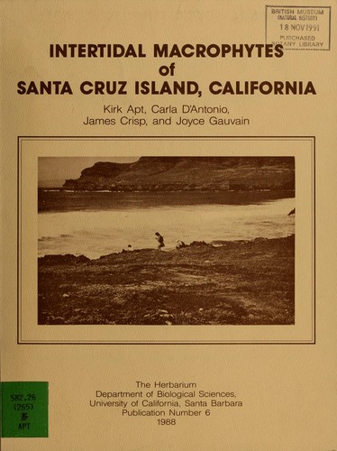 Intertidal macrophytes of Santa Cruz Island, California