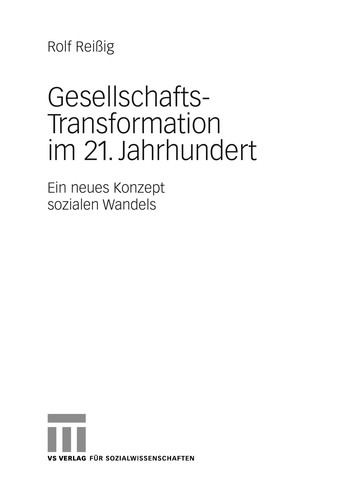 Gesellschafts-Transformation im 21. Jahrhundert
