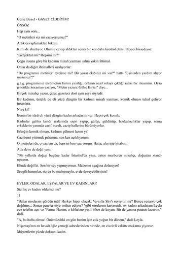 Gayet ciddiyim