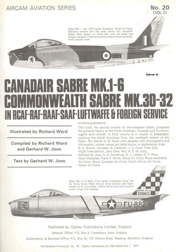 Canadair Sabre Mk.1-6, Commonwealth Sabre Mk.30-32