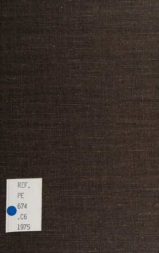 A dictionary of the first, or oldest words in the English language: from the semi-Saxon period of A.D. 1250 to 1300