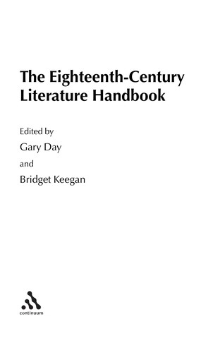 The eighteenth-century literature handbook
