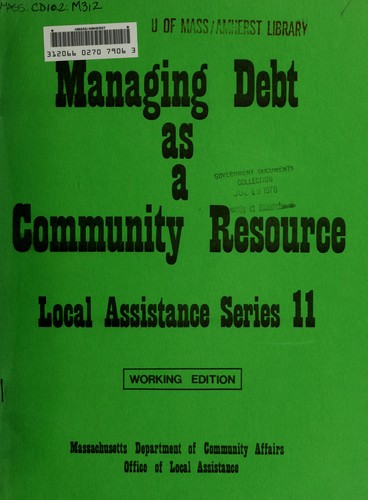 Managing debt as a community resource