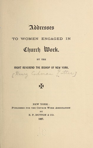 Addresses to women engaged in church work