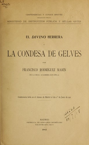 El Divino Herrera y la Condesa de Gelves