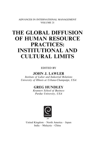 The global diffusion of human resource practices