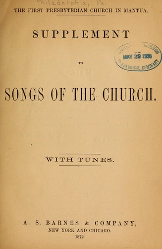 Supplement to Songs of the church