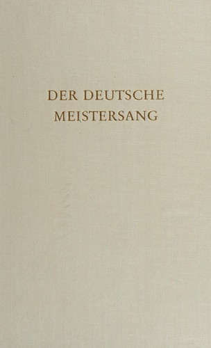 Der deutsche Meistersang