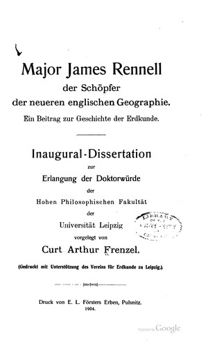 Major James Rennell