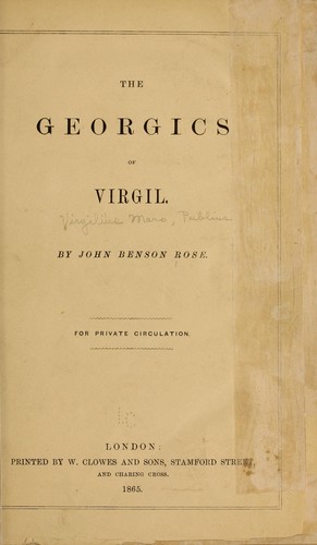 The Georges of Virgil