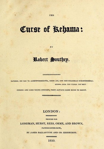 The curse of Kehama