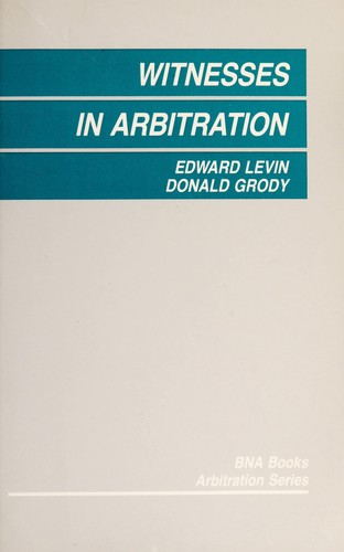 Witnesses in arbitration
