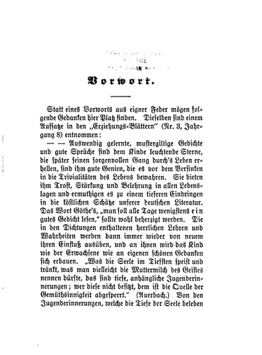 Poesie für Haus und Schule: A Collection of German Poems for Use in Schools and families