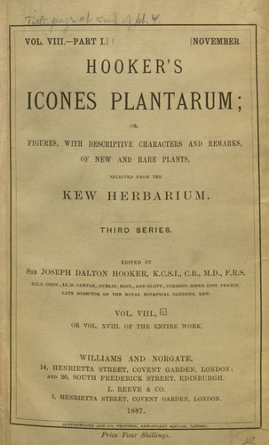 Icones plantarum