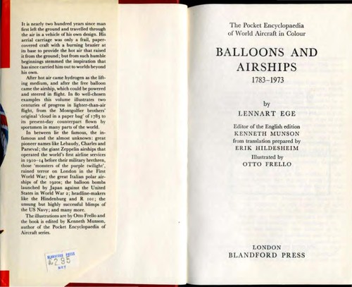 Balloons and Airships, 1783-1973