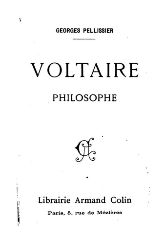 Voltaire philosophe