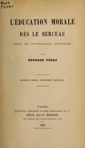 L'éducation morale dès le berceau