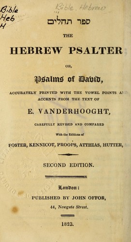 The Hebrew Psalter