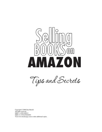 Selling books on Amazon