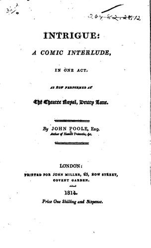 Intrigue: A Comic Interlude