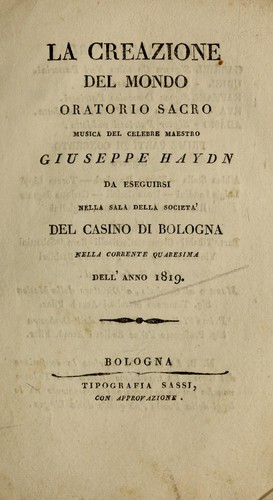 La creazione del mondo