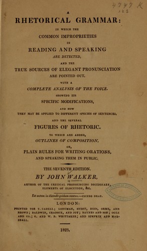 A rhetorical grammar