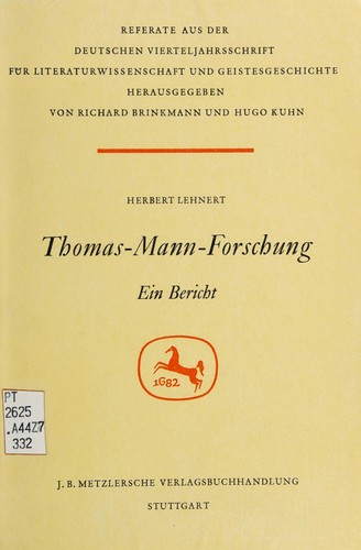 Thomas-Mann-Forschung