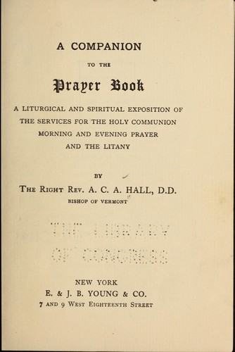 A companion to the prayer book
