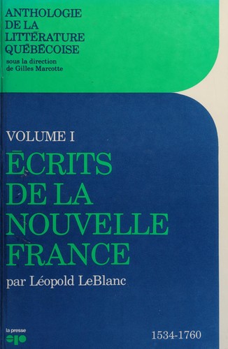 Anthologie de la littérature québécoise