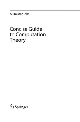Concise Guide to Computation Theory