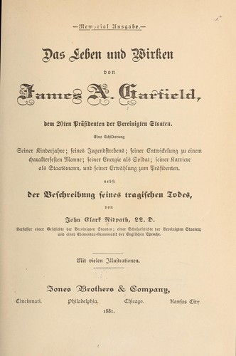 Das leben und wirken von James A. Garfield ...